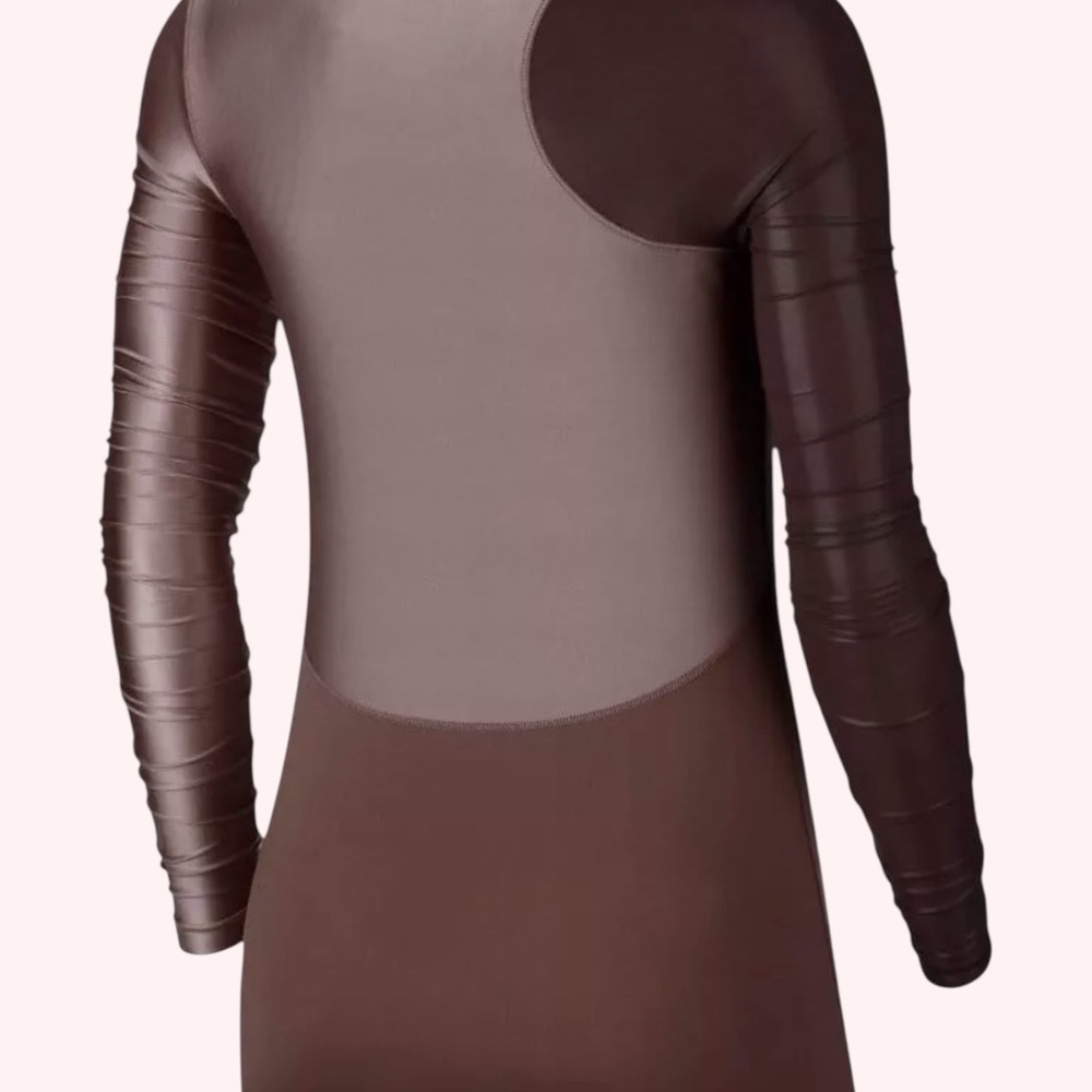 Women's Nike Rose Brown Long Sleeve Top - Picture 2 of 2